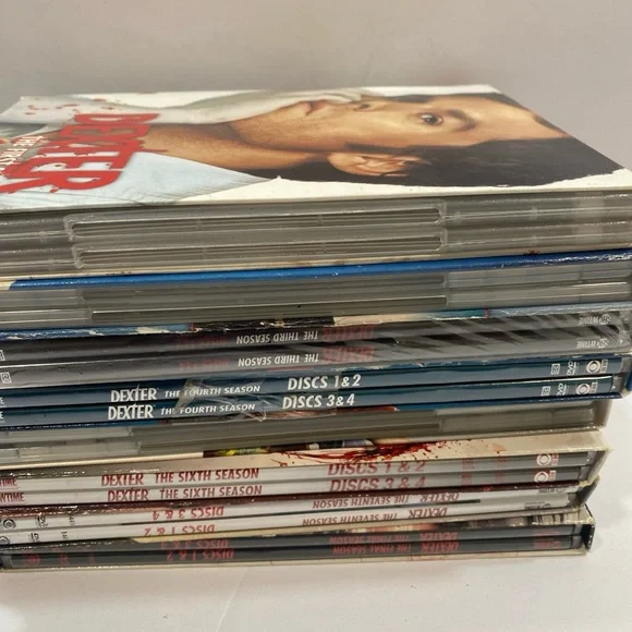 Dexter - Complete Series 1-8  DVD Good Condition, 1 Sealed And New W/ Slipcovers - Picture 2 of 3